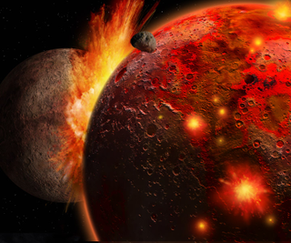 Illustration for article titled New Theory: A "Hit and Run" Accident Created Our Moon